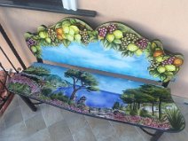 panca in pietra lavica